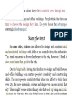 Sample Text: Uestion