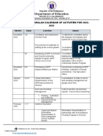 GPP Calendar of Activities 2022 23 Sdo