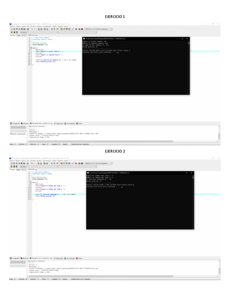 Ejercicios Dev++ | PDF