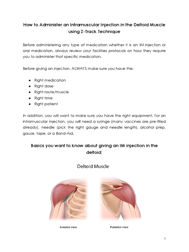 How To Give An Im Injection Video