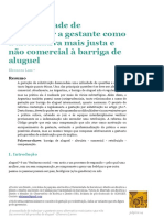 La Necesidad de Compensar a La Gestante Como La Alternativa Más Justa y Que No Tiñe de Comercial a La Gestación Por Sustitución Pt