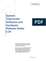 Spirent TestCenter Software and Hardware Release Notes - 5.36