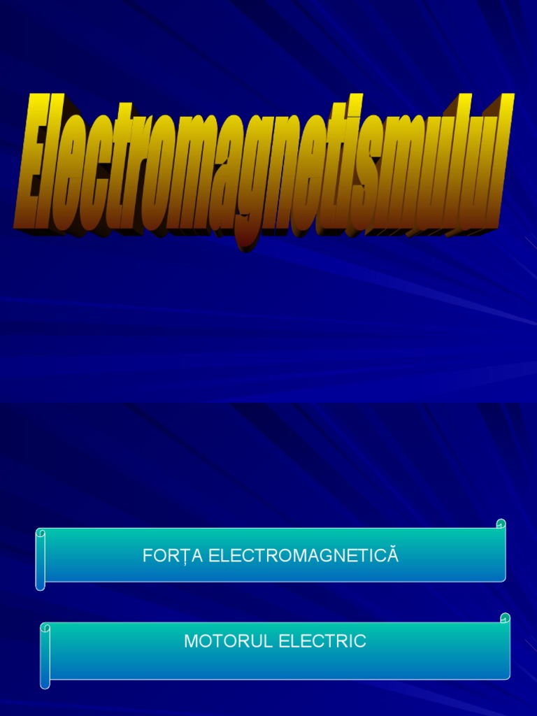 Forta Regula Minii St. Motorul Electric PDF