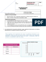 Evalución 3°B graficos y pictogramas