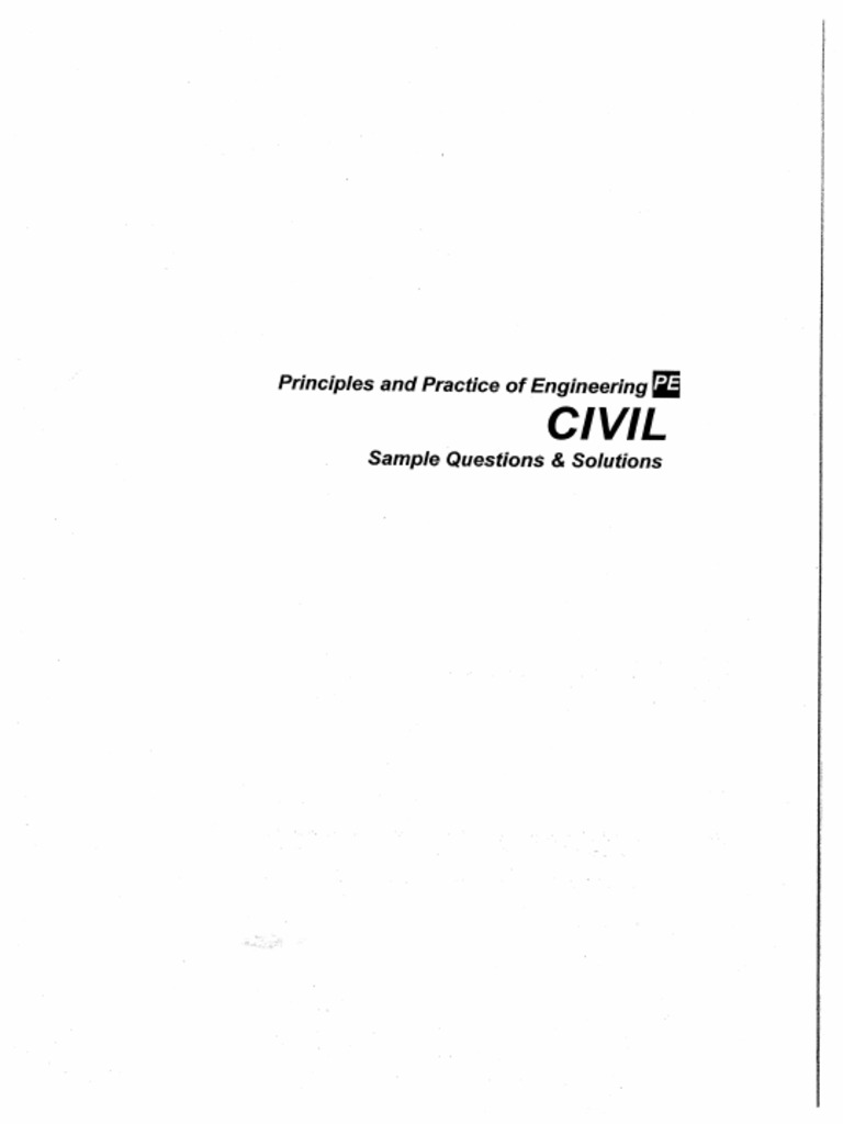 Ncees Civil Pe Exam
