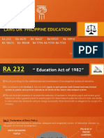 Laws On Philippine Education