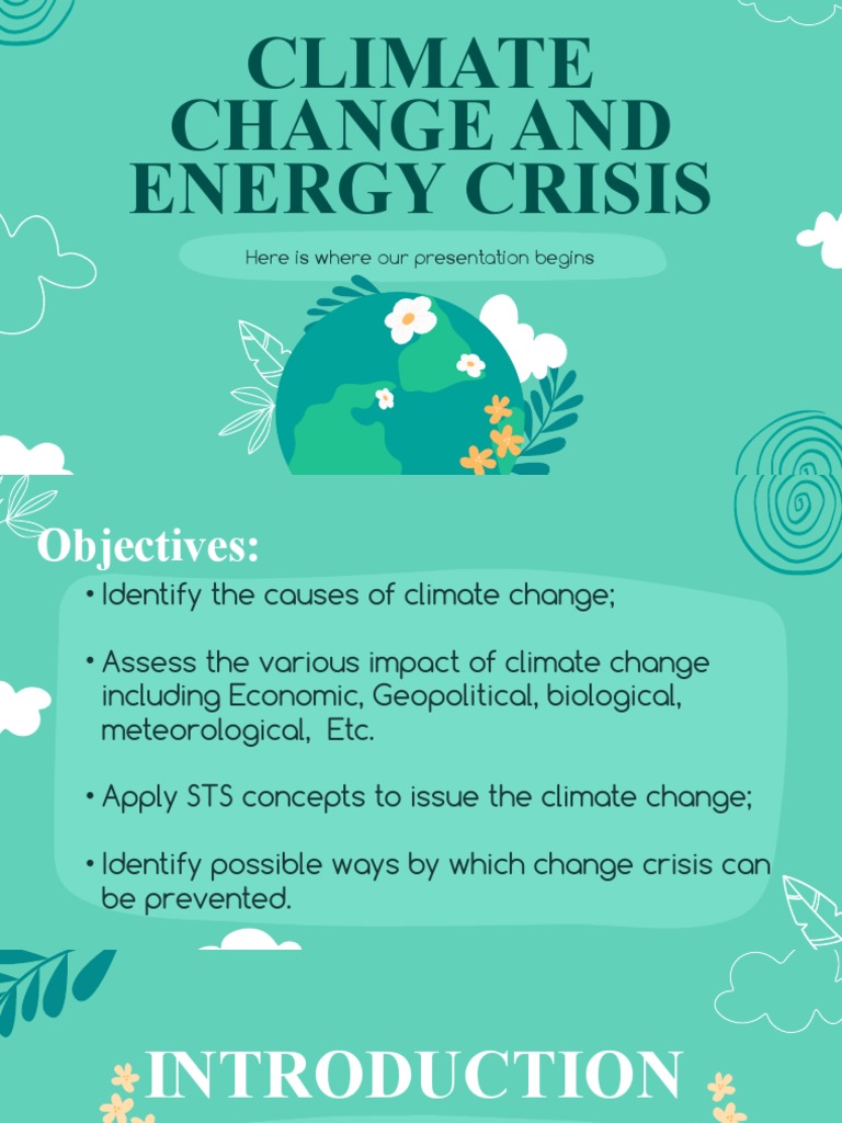 Climate Change and Energy Crisis Overview | PDF | Greenhouse Effect ...