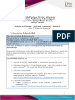 Guia de Actividades y Rúbrica de Evaluación - Unidad 3 - Caso 3 - El Sentido de Educar