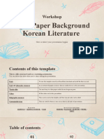 Aged Paper Background Korean Literature Workshop by Slidesgo