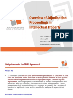Overview of Adjudication Proceedings in Intellectual Property