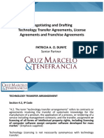 Transfer of Technology and Licensing