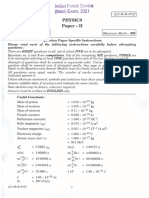 QP Ifsm 21 Physics II 070322