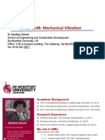 ENGD 2108 Mechanical Vibration, Week 1