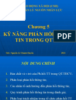 Phản hồi thông tin trong quản lý thực hiện công việc