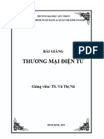 BÀI GIẢNG MÔN THƯƠNG MẠI ĐIỆN TỬ