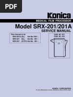 201A Konica Xray processor Service man