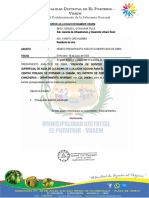 INFORME N° 001 - INFORME DE PRESUPUESTO ANÁLITICO LLULLUCHA 202223