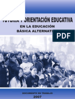 TUTORÍA Y ORIENTACIÓN EDUCATIVA Basica Alternativa