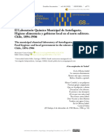 El Laboratorio Químico Municipal de Antofagasta. Higiene Alimentaria y Gobierno Local en El Norte Salitrero