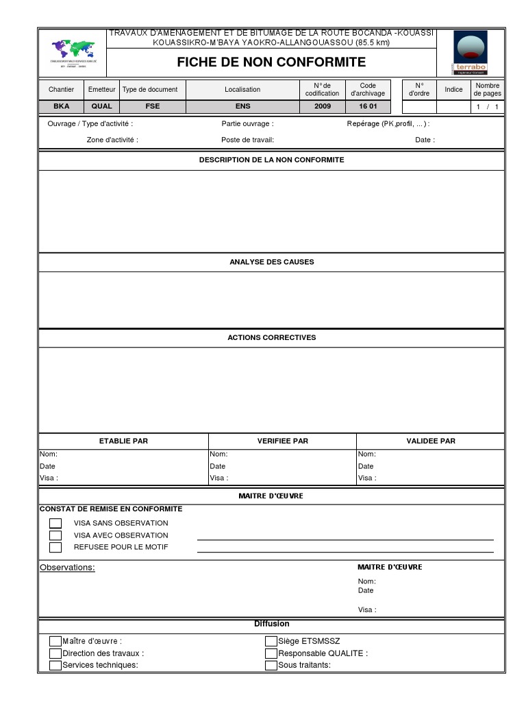 Feuille De Non Conformité , Les 5 étapes d’une gestion des non ...