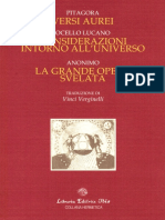 Versi Aurei Pitagora Vinci Verginelli