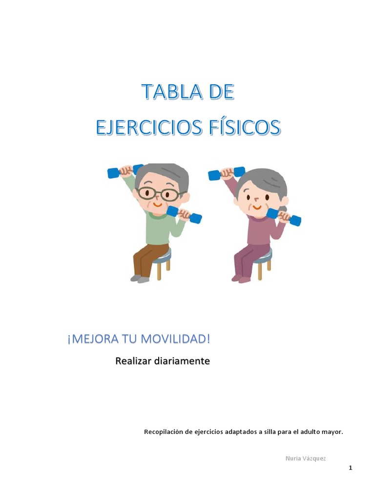 Ejercicios de Movilidad para Adultos Mayores | PDF | Rodilla | Pie