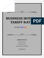 Business Hotels Tariff Rates in The Philippines
