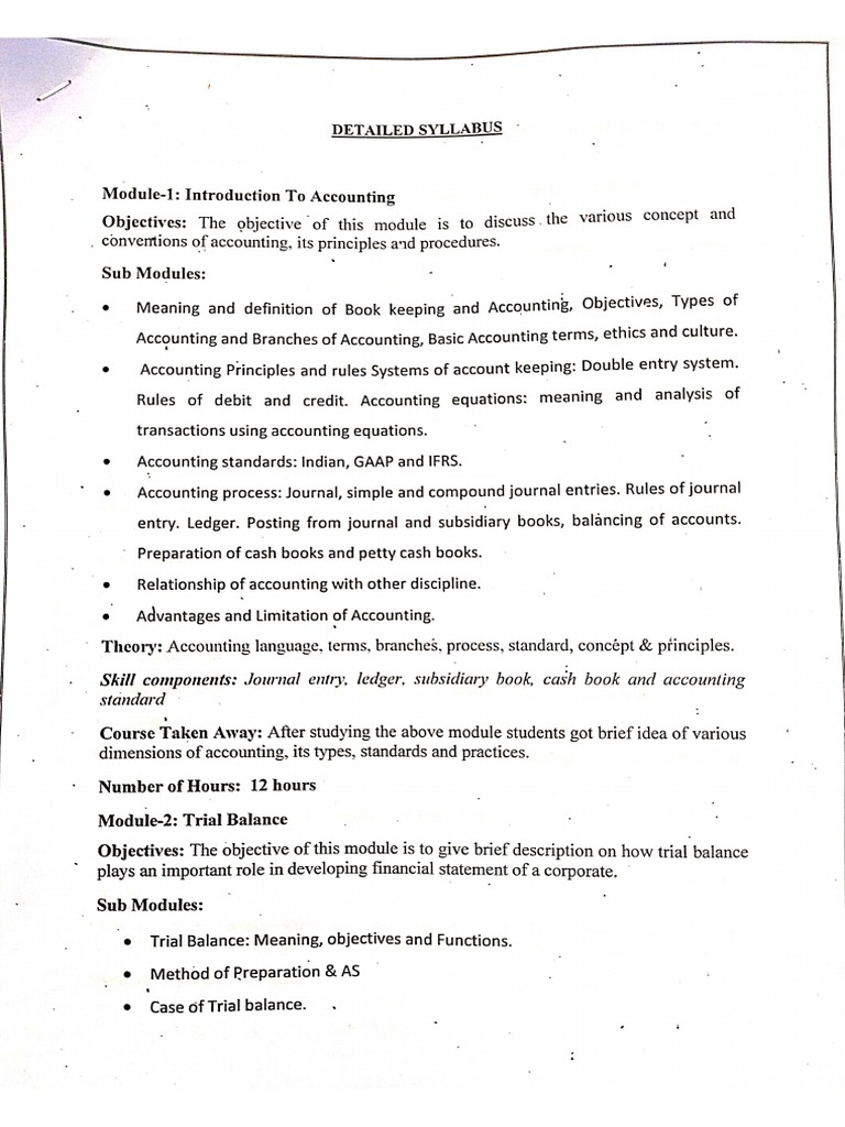Acc Syllabus PDF