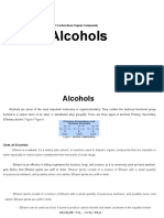 Organic Compounds Lecture on Alcohols