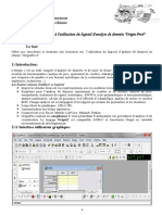 TP N 1 - Introduction À L'utilisation Du Logiciel D'analyse de Données - Origin Pro8