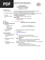 Lesson Exemplar ICT Q3 LESSON EXEMPLAR ICT-CHS10 - IP CONFIGURATION