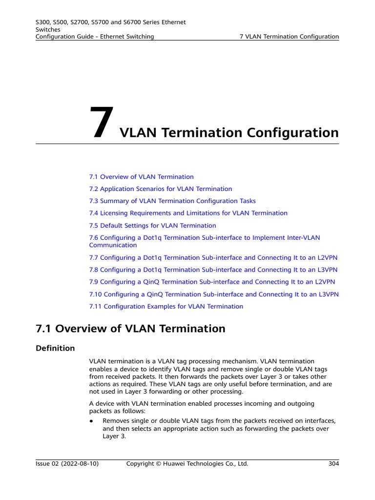 01-07 VLAN Termination Configuration | PDF | Science & Mathematics ...