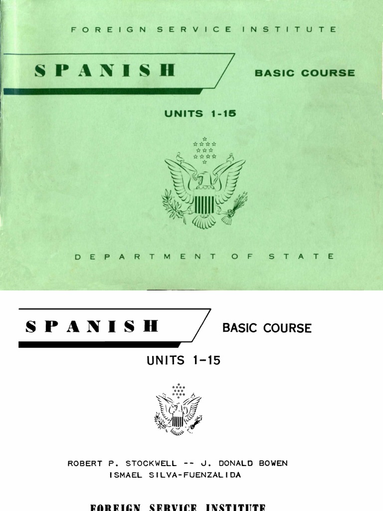 FSI Spanish Basic Course Volume 1 Student Text | PDF | English Language ...
