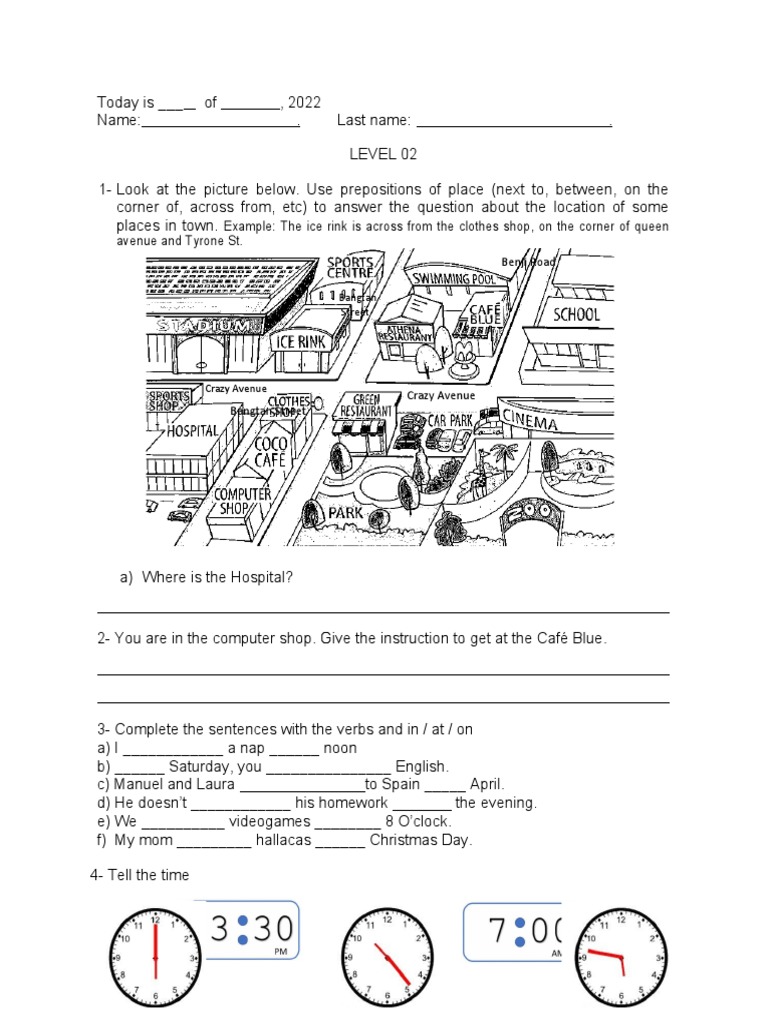 TEST Level 2 | PDF | Grammar | Syntax