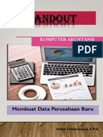 Membuat Data Perusahaan Dagang