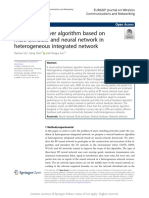 Vertical Handover Algorithm Based On Multi-Attribu