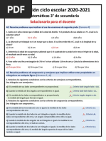 Matemáticas 3° Solucionario Del Docente