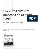 Liste des circuits intégrés de la série 7400 — Wikipédia
