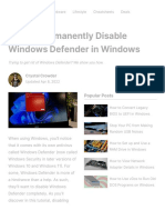  Disable Windows Defender in Windows - Make Tech Easier