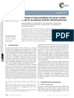 Synthesis of Nanocrystallized Zirconium Carbide Ba