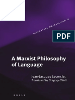 (Historical Materialism) Jean-Jacques Lecercle, Gregory Elliott - A Marxist Philosophy of Language-Brill Academic Pub (2006)