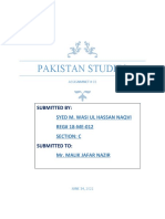 Pakistan Studies: Submitted by