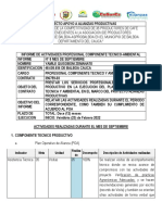 Informe Tecnico - Ambiental Del Mes de Septiembre