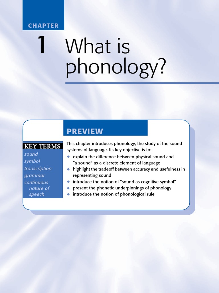 Introduction to Phonology Concepts | PDF | Foreign Language Studies | Art
