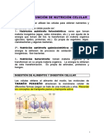 T 8 - NUTRICIÓN CELULAR 1º Bach