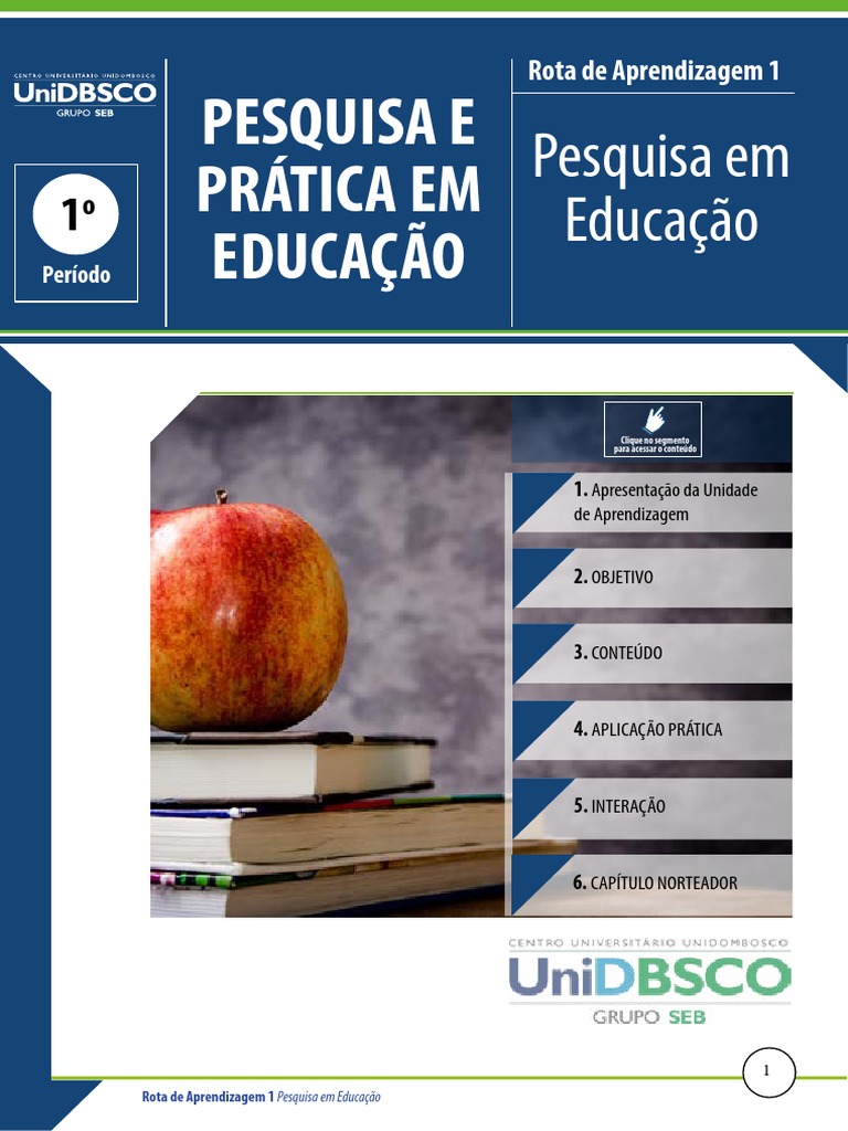 Rota 1 | PDF | Aprendizado | Science