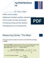 Describing Distributions with Numbers