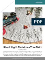 Silent Night Christmas Tree Skirt