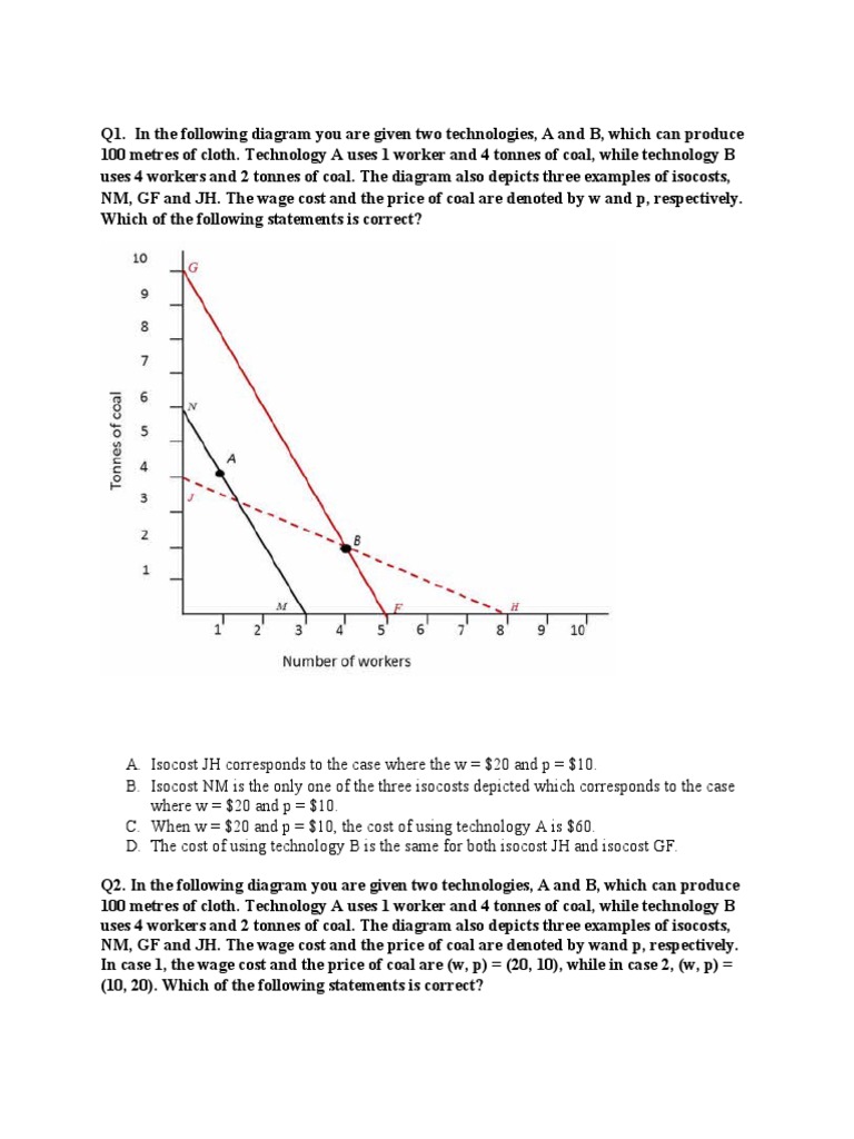 Unit 2 Practice Questions | PDF | Production Function | Economies