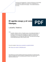 Ludueña, Federico (2011) - El Après-Coup y El Concepto de Tiempo